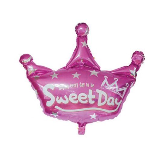 GLOBO FAST DECORATIVO CORONA FUCSIA (20X25)