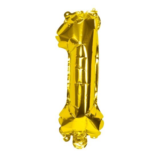 GLOBO FAST 32'' NUMERO DORADO 1 (25X40)