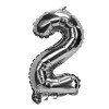 GLOBO FAST 32'' NUMERO PLATEADO 2 (25X40)