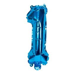 GLOBO FAST 32'' NUMERO AZUL 1 (25X40)
