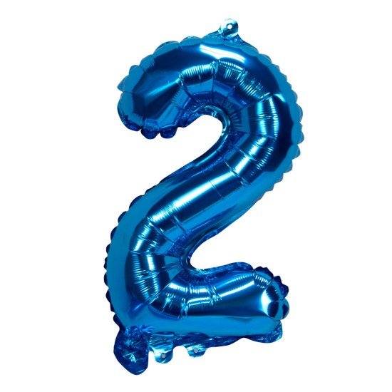 GLOBO FAST 32'' NUMERO AZUL 2 (25X40)