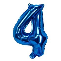 GLOBO FAST 32'' NUMERO AZUL 4 (25X40)