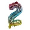 GLOBO FAST 32'' NUMERO ARCOIRIS 2 (25X40)
