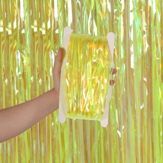 CORTINA FOIL FAST 1X2MT ARCOIRIS AMARILLO (200)