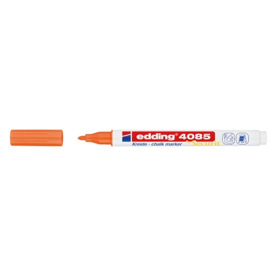 MARCADOR EDDING VIDRIO 4085 FINO FLUOR NARANJA (60X10)