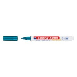 MARCADOR EDDING VIDRIO 4085 FINO METALICO AZUL (60X10)