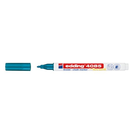 MARCADOR EDDING VIDRIO 4085 FINO METALICO AZUL (60X10)