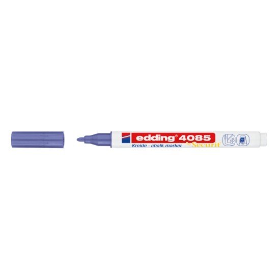 MARCADOR EDDING VIDRIO 4085 FINO METALICO VIOLETA (60X10)