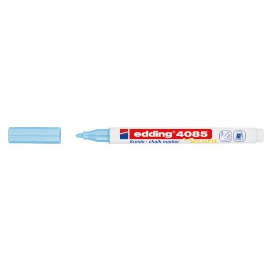 MARCADOR EDDING VIDRIO 4085 FINO PASTEL AZUL (60X10)