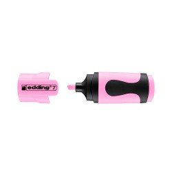 RESALTADOR EDDING 7 MINI PASTEL ROSADO (10)
