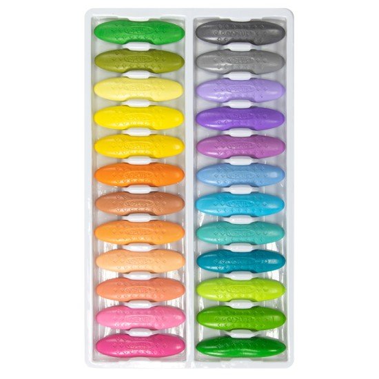 CRAYON DE CERA Y-PLUS CR200200 PEANUT 24 COL PASTEL (4X12)