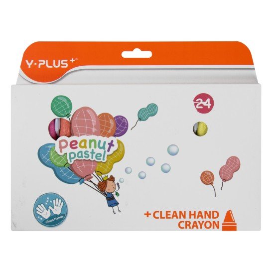 CRAYON DE CERA Y-PLUS CR200200 PEANUT 24 COL PASTEL (4X12)