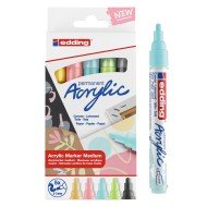 MARCADOR EDDING ACRILICO 5100 5 COL PASTEL