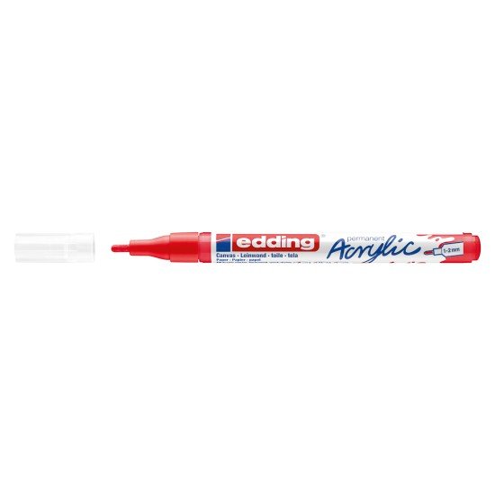 MARCADOR EDDING ACRILICO 5300 1 2MM 902 TRAFFIC RED