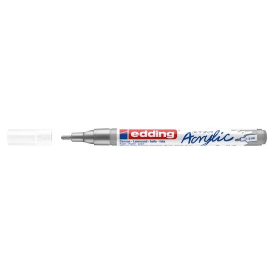MARCADOR EDDING ACRILICO 5300 1 2MM 923 SILVER
