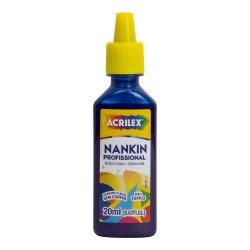 TINTA CHINA ACRILEX 20ML AZUL (12X12)