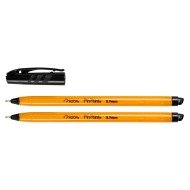 BOLIGRAFO AZOR 6822NE AMARILLO FINO 0.7MM BX2 NEGRO