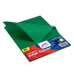 CARTULINA ARIEL COVER FAST 180G PX25 CARTA 50 VERDE (80)
