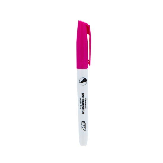MARCADOR FAST PERMANENTE PUNTA FINA BX1 FUCSIA