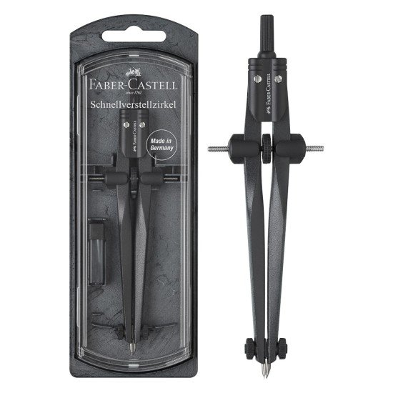 COMPAS FABER CASTELL 174530 PRECISION NEGRO 