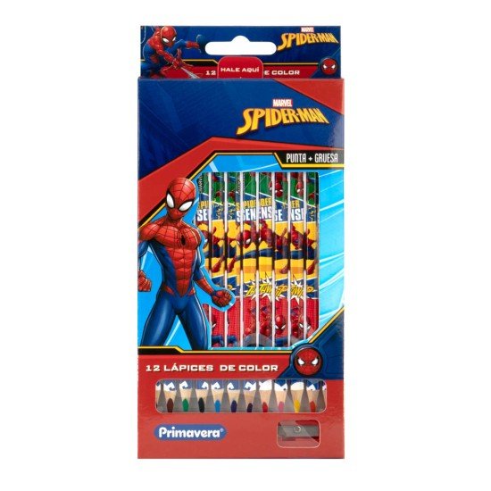 CRAYON DE MADERA PRIMAVERA 12 COL JUMBO DISNEY NIÑO (96)