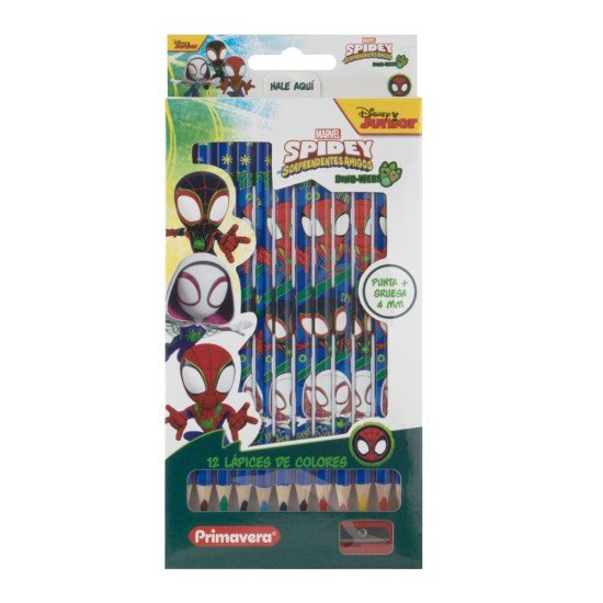 CRAYON DE MADERA PRIMAVERA 12 COL JUMBO DISNEY NIÑO (96)
