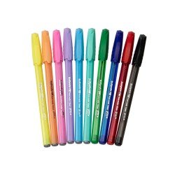BOLIGRAFO FAST TRI MEDIANO 1.0MM PASTEL BX10 COL (20X10)