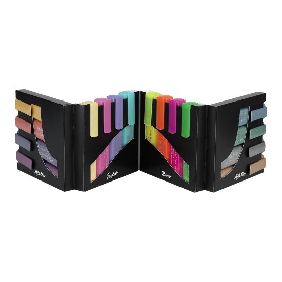 RESALTADOR FABER CASTELL 4603 16 COL NEON PASTEL BASICOS (20)
