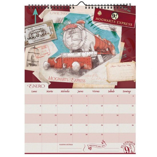 CALENDARIO MOOVING 2026 1419222 HARRY POTTER (6X8)
