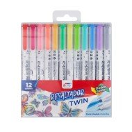 RESALTADOR EN ESTUCHE FAST TWIN BISELADO FINO 12 COL (96)