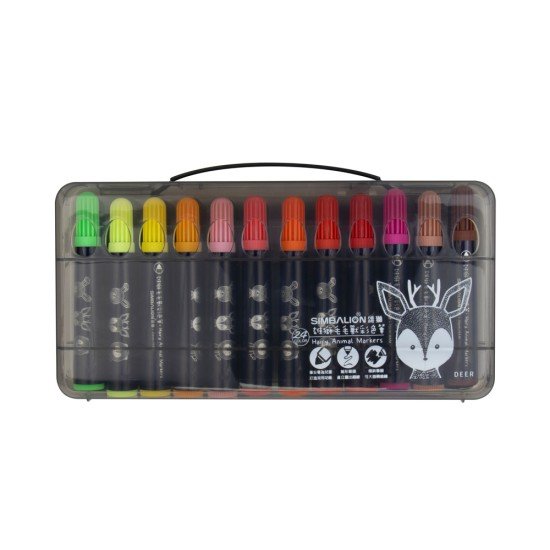 MARCADORES EN ESTUCHE SIMBALION HAM24 24C (36)