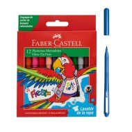 MARCADORES EN ESTUCHE FABER CASTELL 555314 CARTON 12C (8X12)
