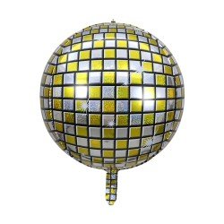 GLOBO FAST DECORATIVO 4D BOLA DE DISCO DORADO (300)