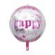 GLOBO FAST DECORATIVO 22" 4D HAPPY BIRTHDAY ROSADO
