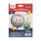 GLOBO FAST DECORATIVO 22" 4D HAPPY BIRTHDAY CIRCO