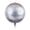 GLOBO FAST DECORATIVO 22" 4D FELIZ CUMPLEAÑOS