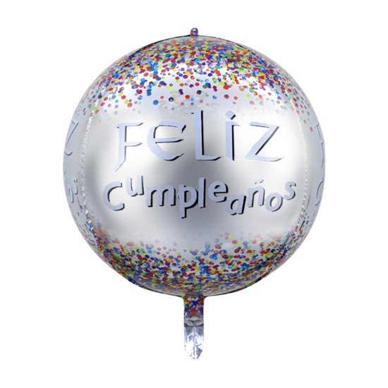 GLOBO FAST DECORATIVO 22" 4D FELIZ CUMPLEAÑOS