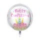 GLOBO FAST DECORATIVO 22" 4D FELIZ CUMPLEAÑOS VELAS