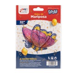 GLOBO FAST DECORATIVO 30" 4D MARIPOSA 