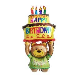 GLOBO FAST DECORATIVO HH272 OSO CON PASTEL (50X10)