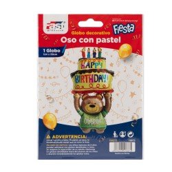 GLOBO FAST DECORATIVO HH272 OSO CON PASTEL (50X10)