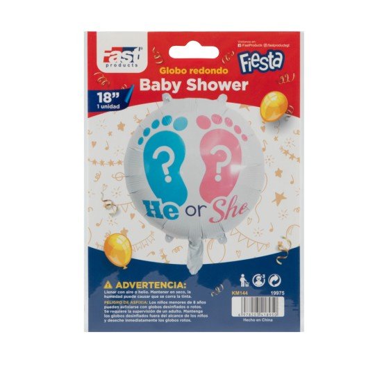GLOBO FAST DECORATIVO 18" REDONDO BABY SHOWER