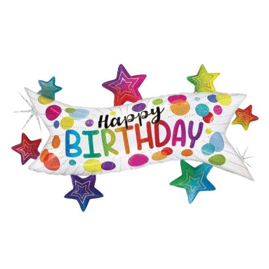 GLOBO FAST DECORATIVO HB341 HAPPY BIRTHDAY