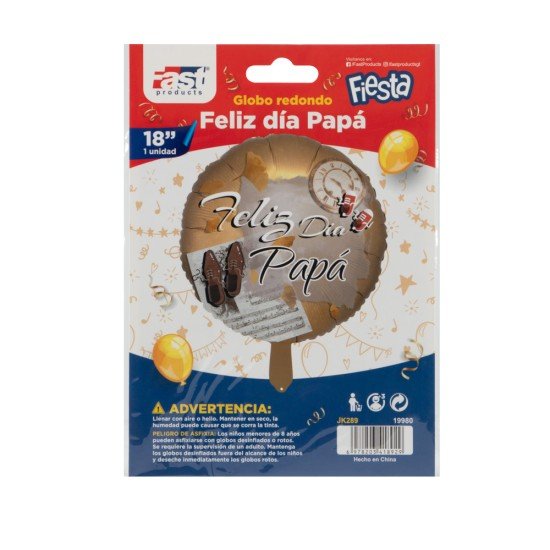 GLOBO FAST DECORATIVO 18" REDONDO FELIZ DIA PAPÁ