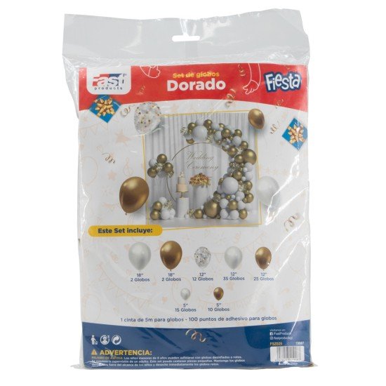 GLOBO FAST EN SET FSZ025 DORADO (50)