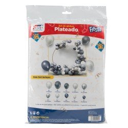 GLOBO FAST EN SET FSZ026 PLATEADO (50)