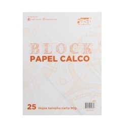 BLOCK PAPEL CALCO FAST 90G CARTA 25H (50)