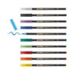 MARCADORES EN ESTUCHE EDDING 1340 PINCEL GLITTER 10C (6)