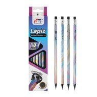 LAPIZ FAST TRIANGULAR CAJA 12 UND HOLOGRAFICOS