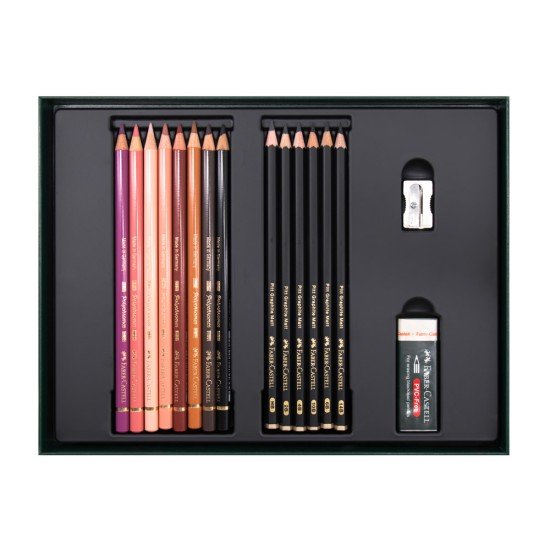 SET FABER CASTELL DIBUJO 210053 POLYCROMOS +6 GRAFITO MATTE